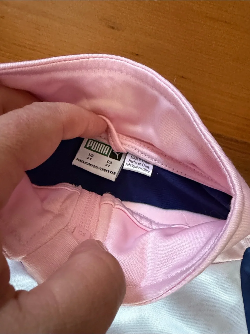 Puma Kids Navy and Light Pink Colorblock Set - Picture 5 of 6